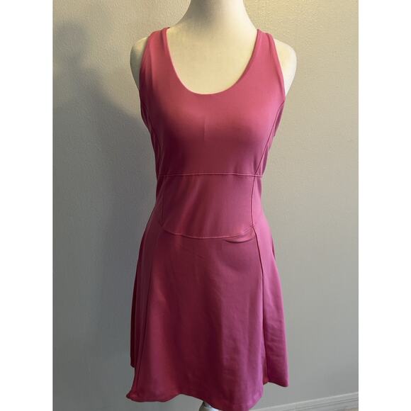 Pink Sporty Tennis Dress Preppy Sport Bra Barbie Flirty Fun Outdoor ActiveWear L - Picture 9 of 11